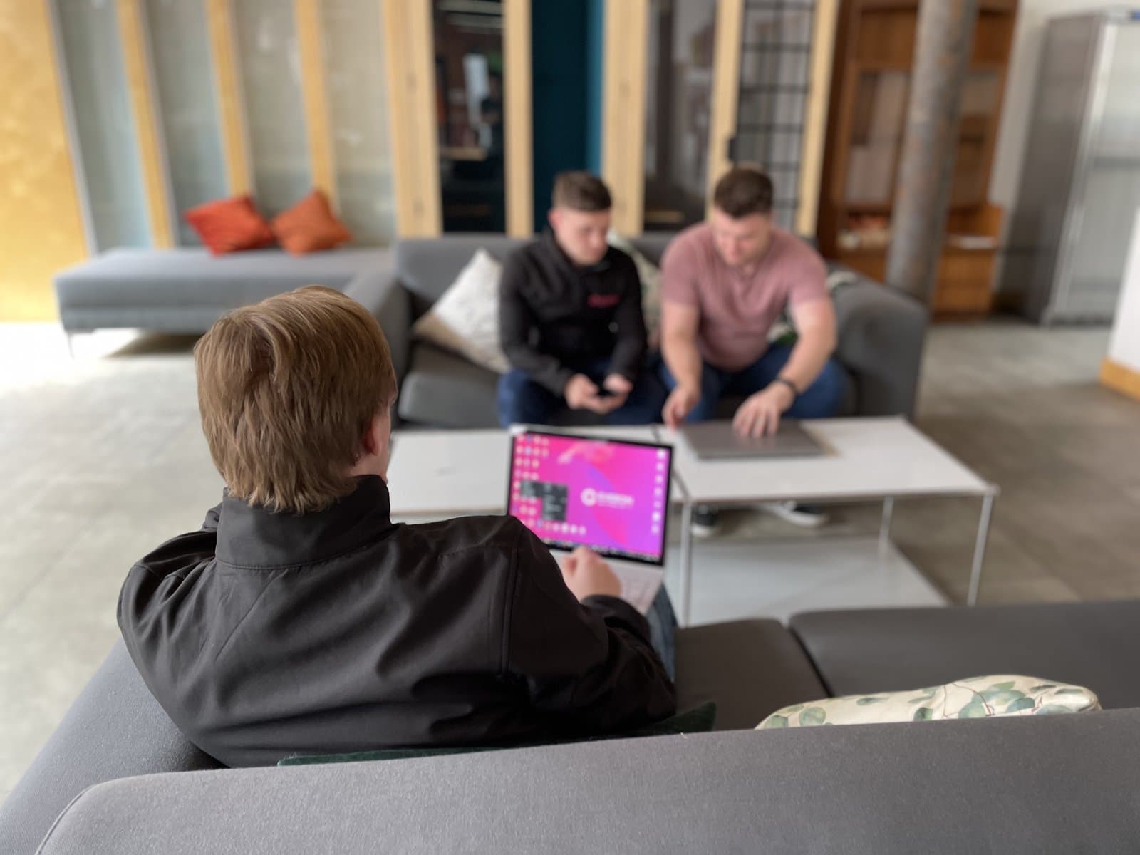 The Everon team working together at our Leeds office